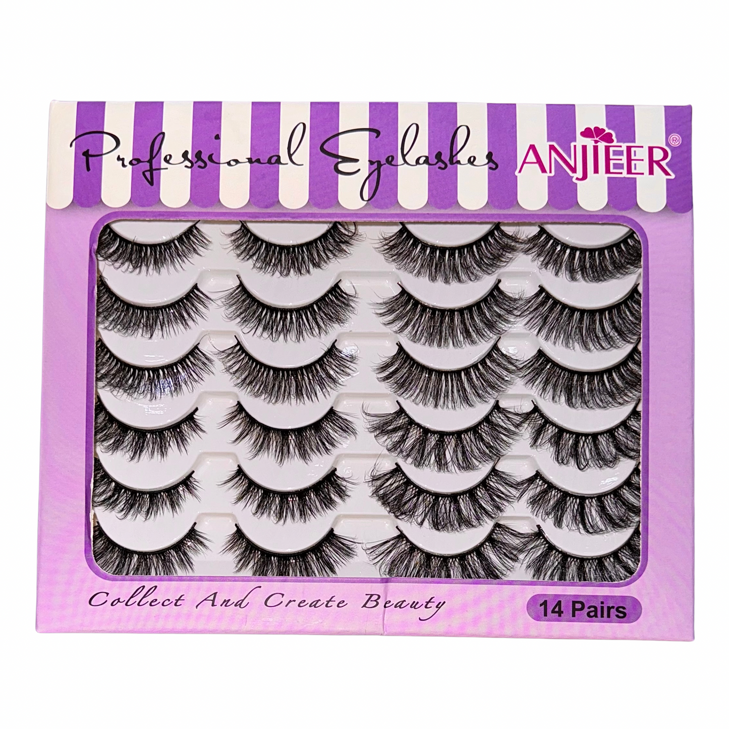 Anjeer 14 Pairs Mink Lashes