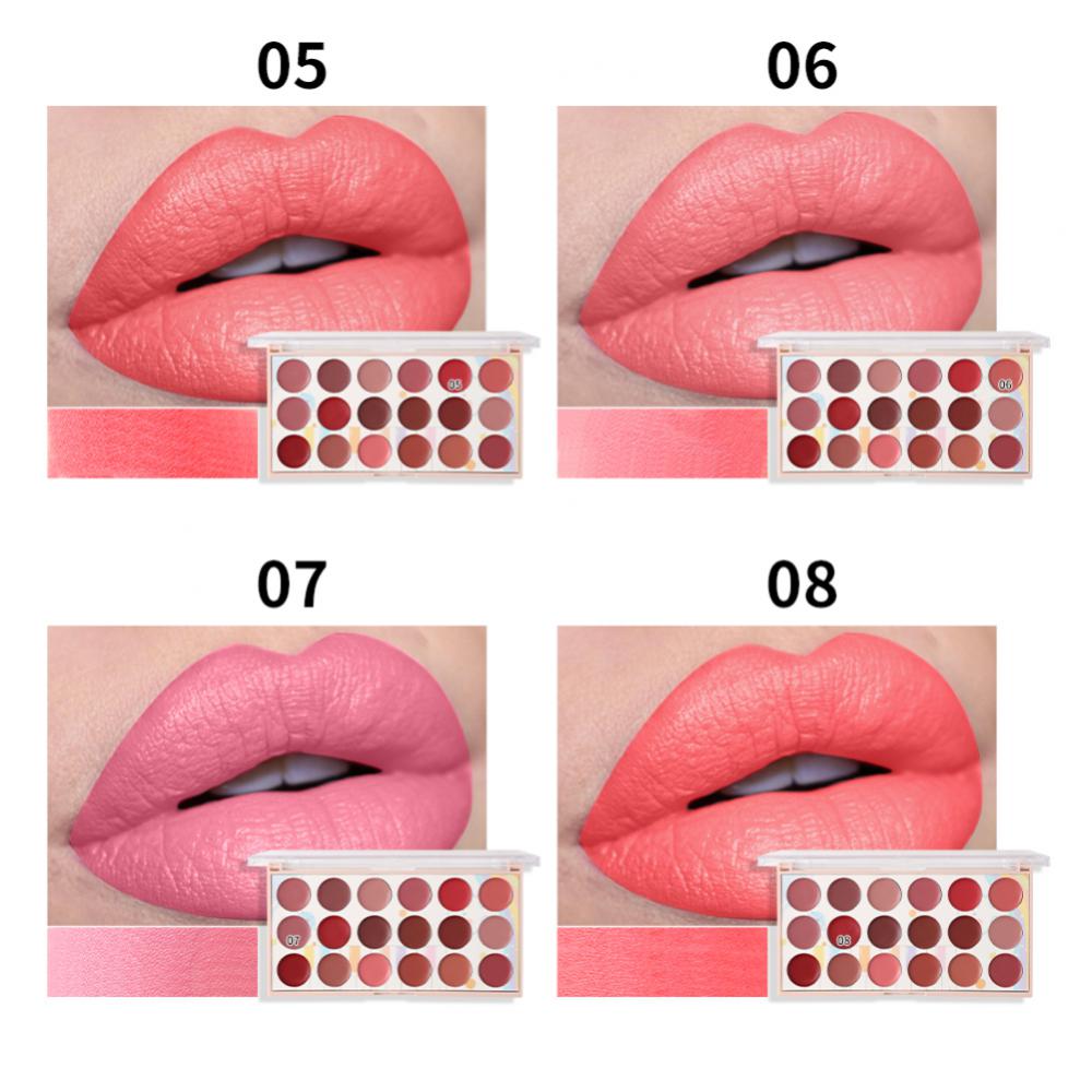 18 Color Lipstick Palette