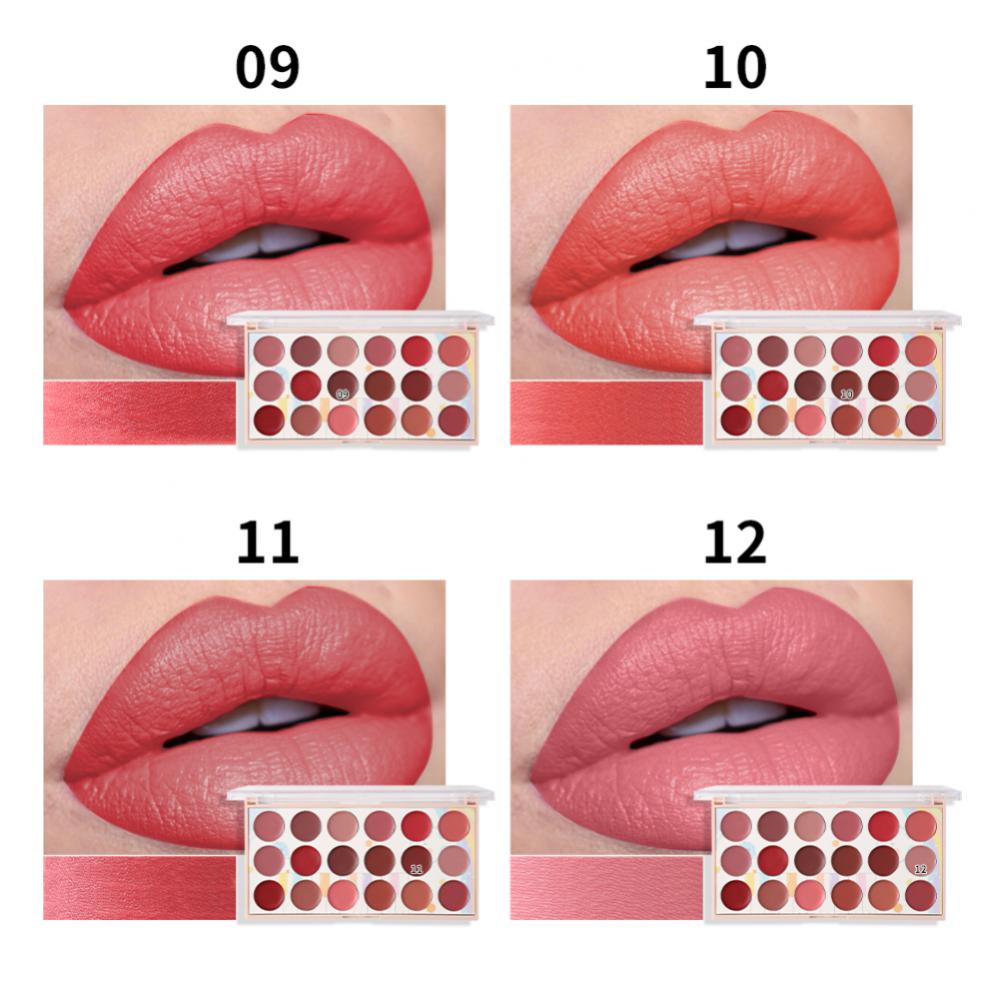 18 Color Lipstick Palette