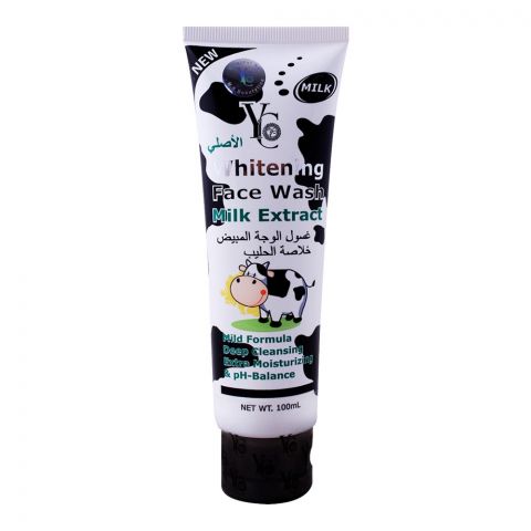 YC Whitening Face Wash, With Milk Extract, 100ml