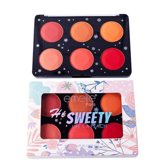 Emelie Hi Sweety 6 Colors Blush Pallate