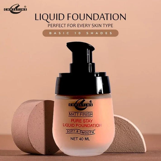 Christine Matte Finish Pure Stay Liquid Foundation