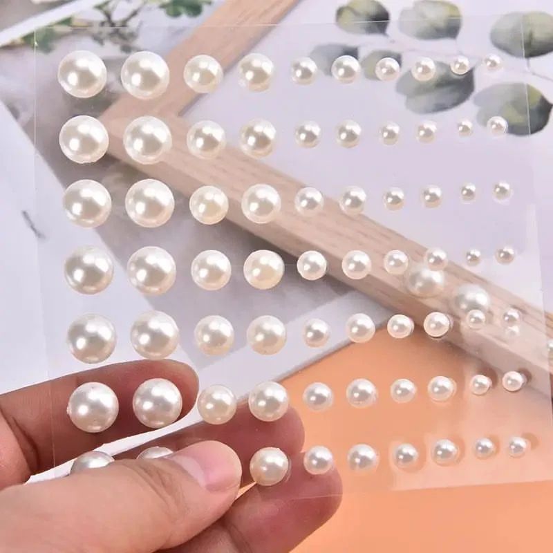 Hair Decoration Stones Pearls Adhesive