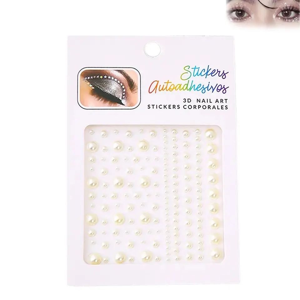 Hair Decoration Stones Pearls Adhesive