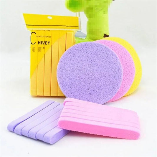 12 Pcs Compressed Facial Sponge