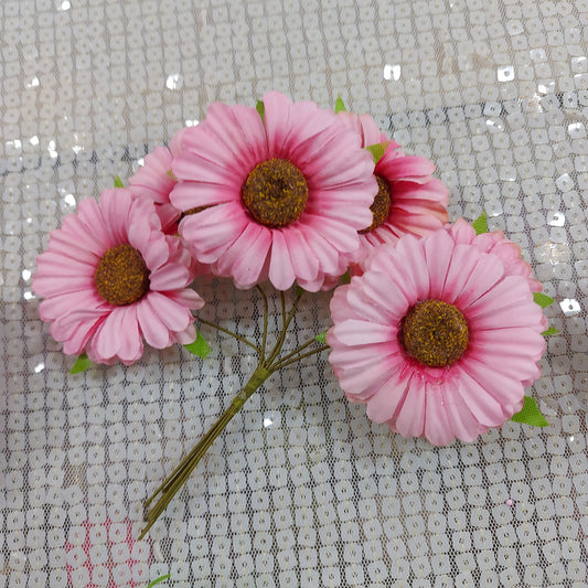 Pink Flowers 6 pcs