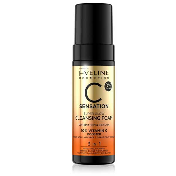 Eveline C Sensation Super Glow Cleaning Foam