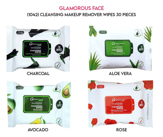 Glamorous Face Cleansing Makeup Remover Wipes 30 Pieces