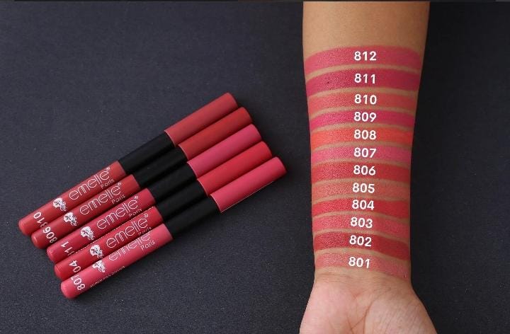 Emelie Matte Lip & Eye Pencils