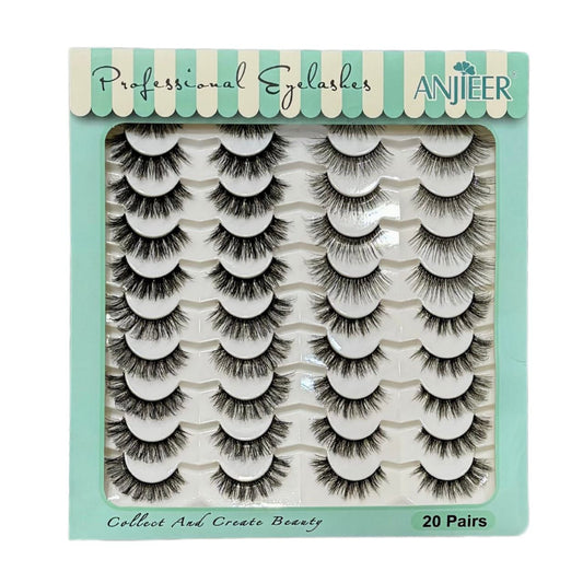 Anjieer Professional Eyelashes 20 Pairs