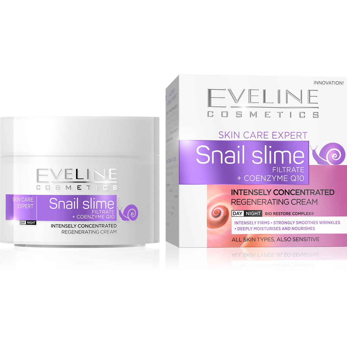 Eveline Skin Care Expert Snail Slime Day and Night Cream