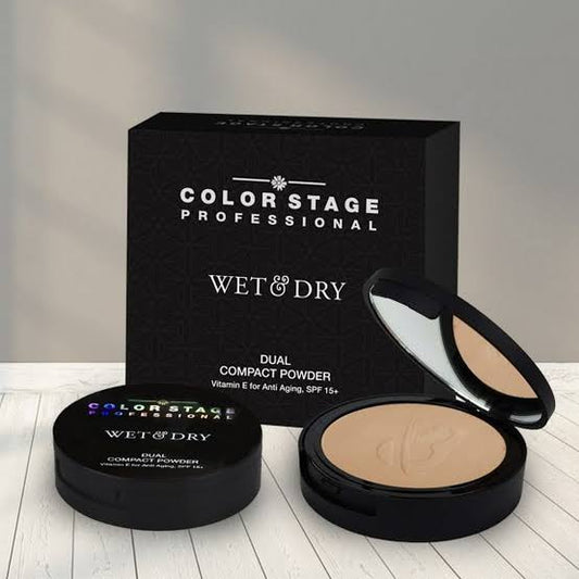 Color Stage Professional Wet And Dry Dual Compact Powder